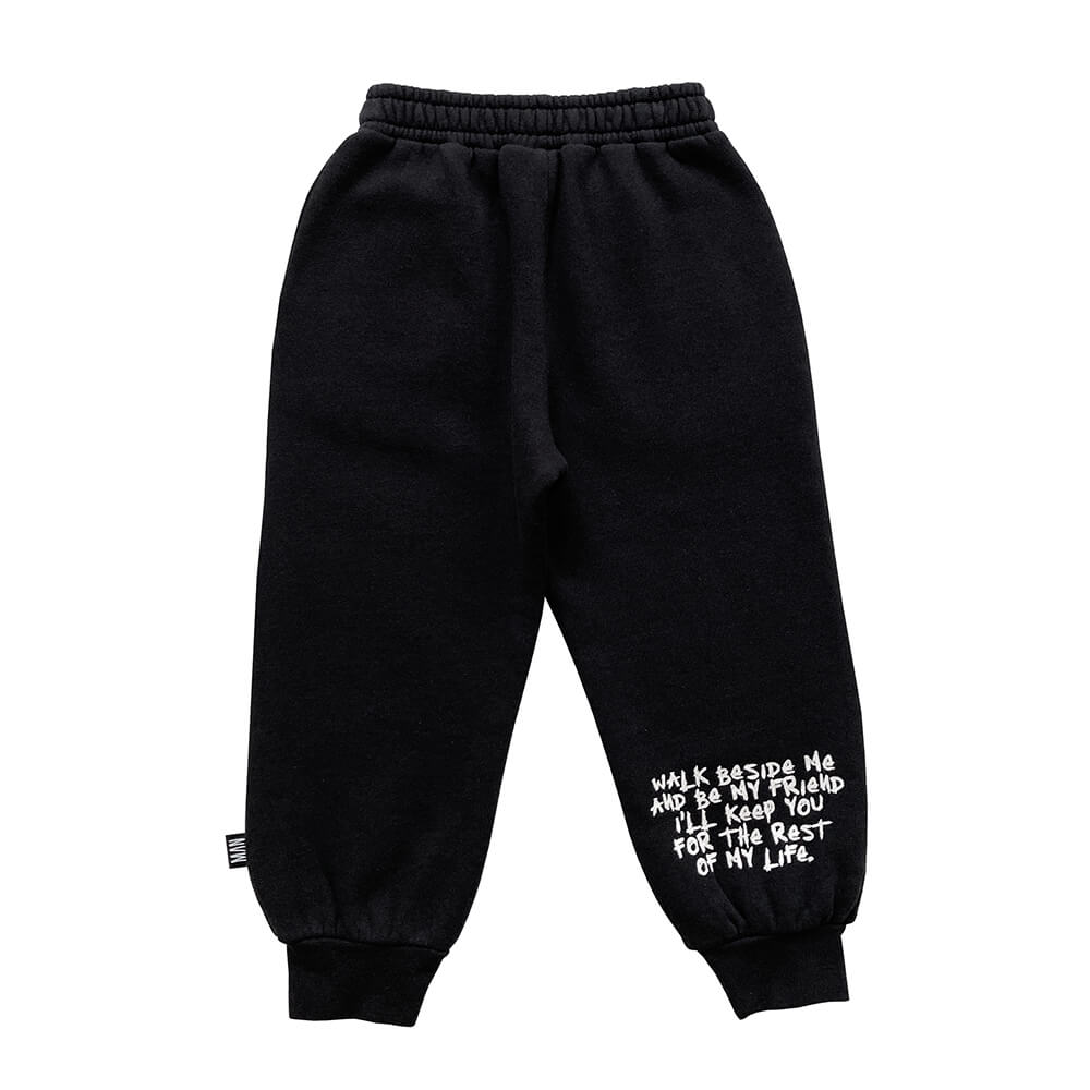 black unisex pants for kids | sound | organic | Little Man Happy