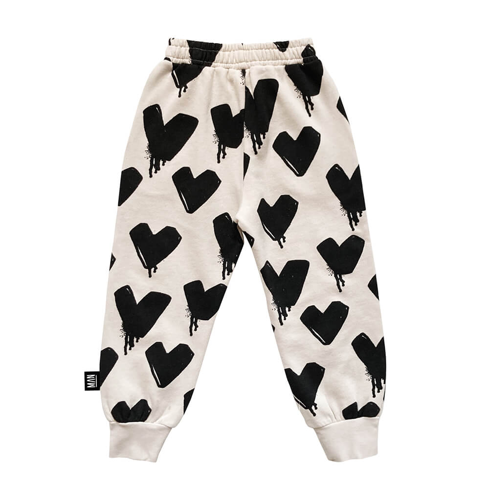 Multi Kid Heart Pull-On Fleece Pajama Pants