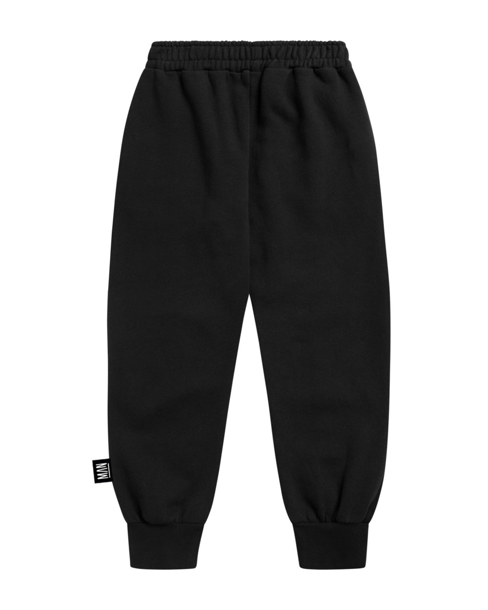 black unisex jogger back