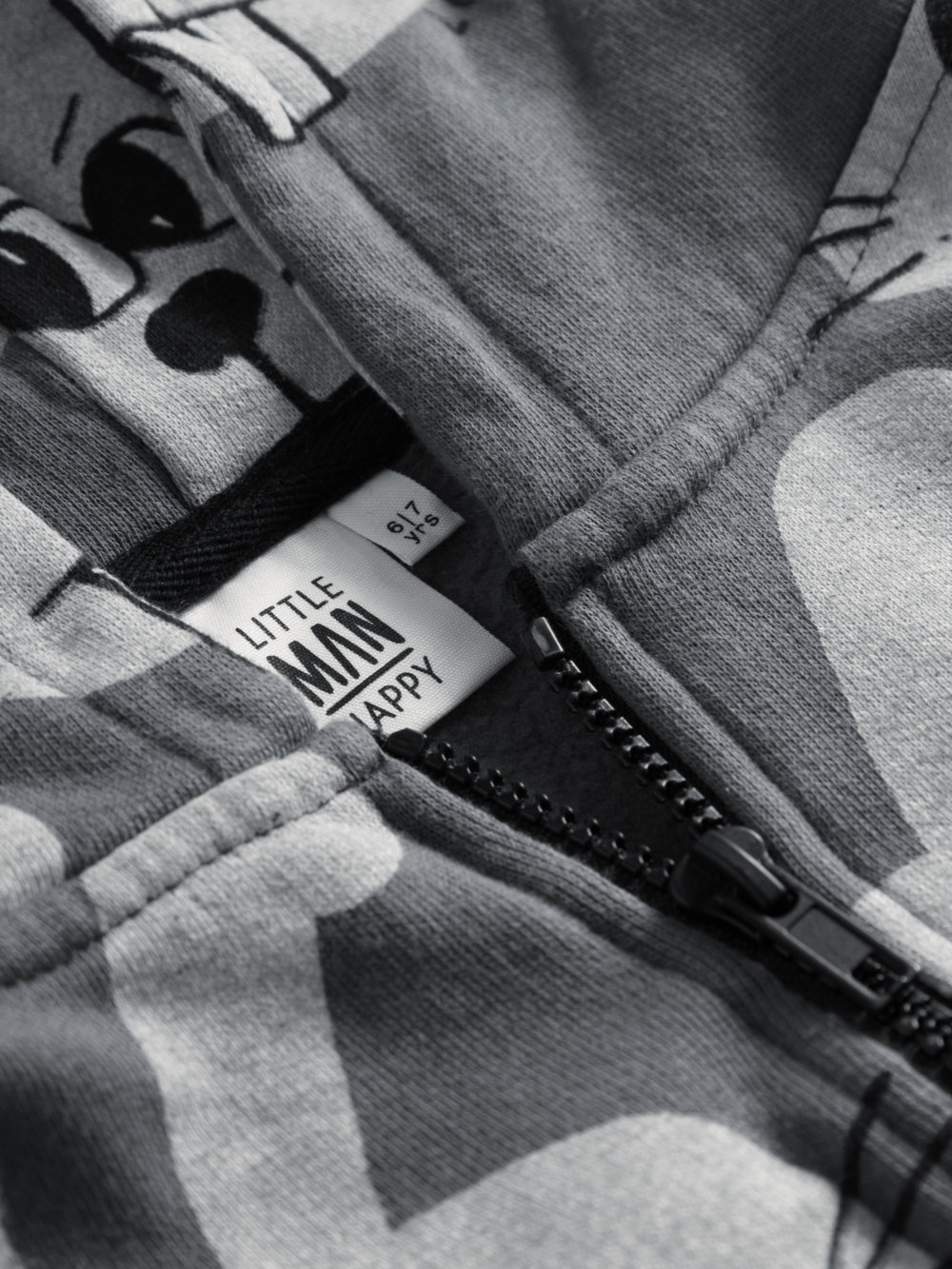 grey hoodie jacket detail neck