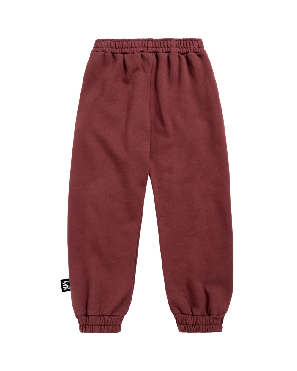 red unisex pants back