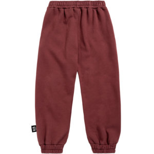 red unisex pants back