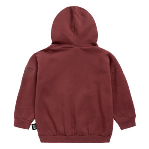 red unisex hoodie back