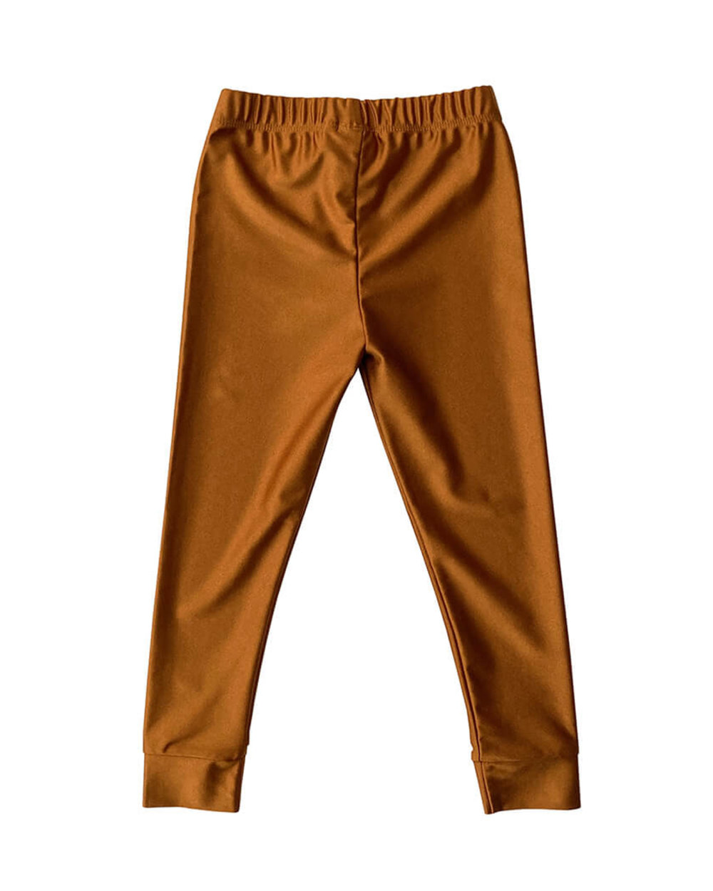 gold shiny leggings for kids back