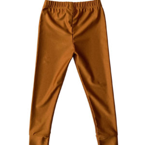 gold shiny leggings for kids back