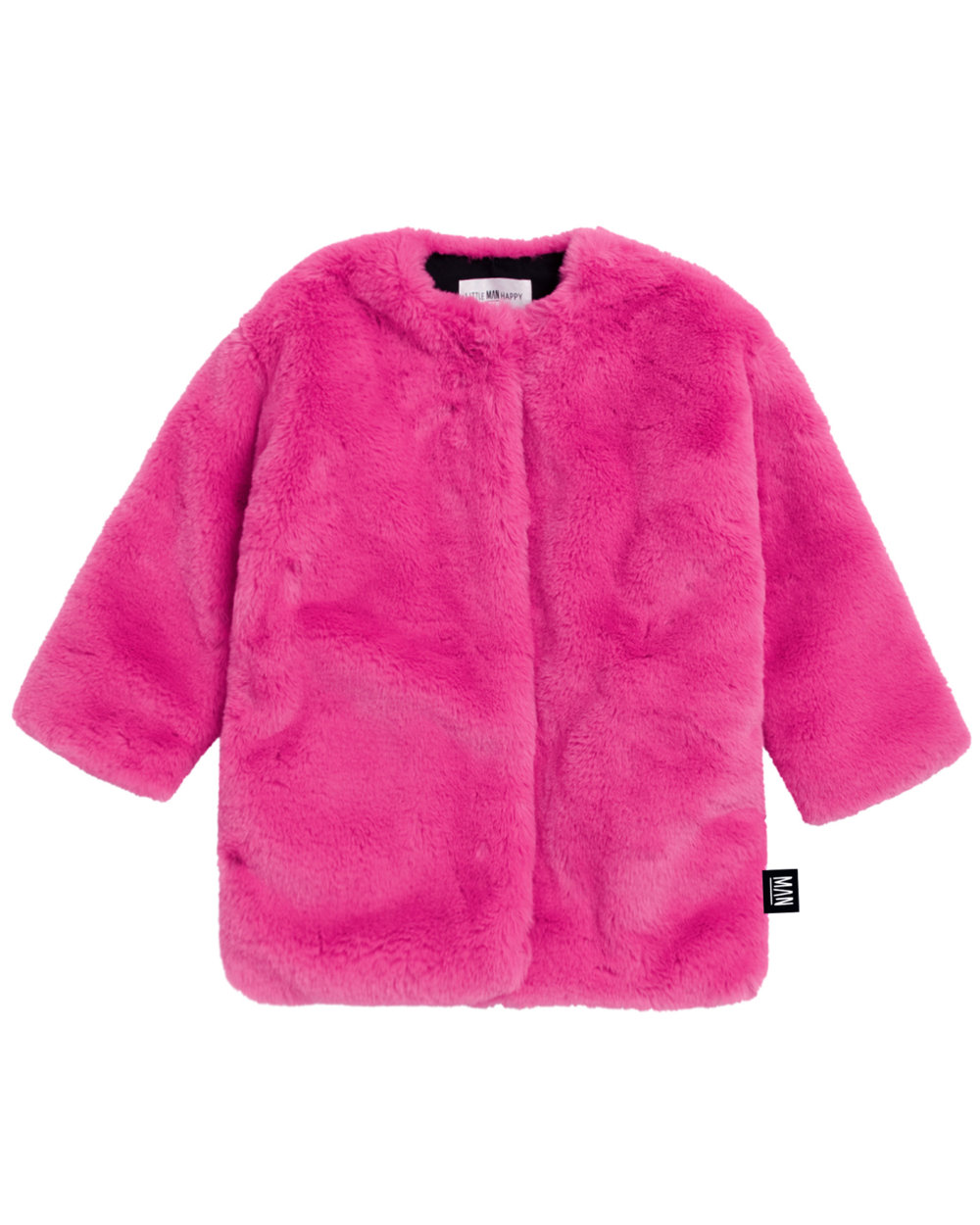 pink fluffy coat