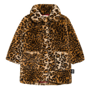 leopard fake fur coat