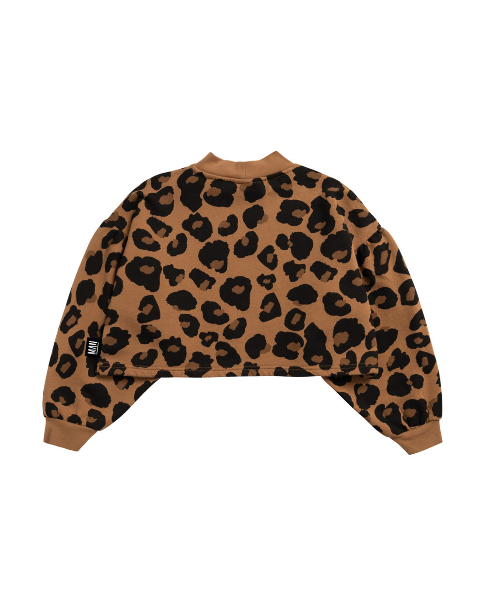 brown leo sweater back