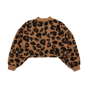 brown leo sweater back