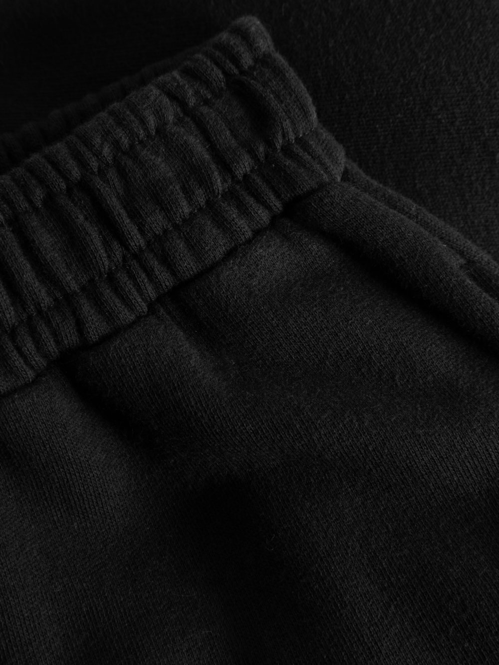 black unisex pants detail waist