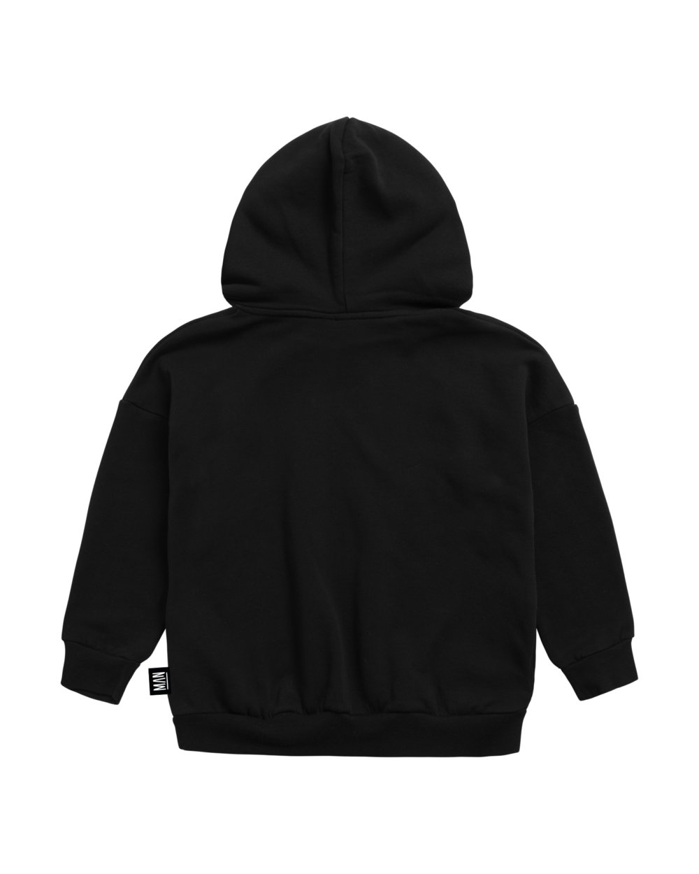 black organic hoodie back