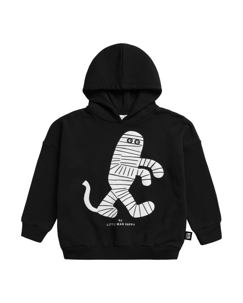 black organic hoodie