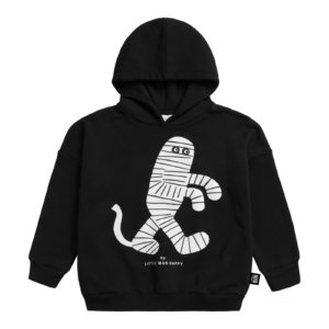 black organic hoodie