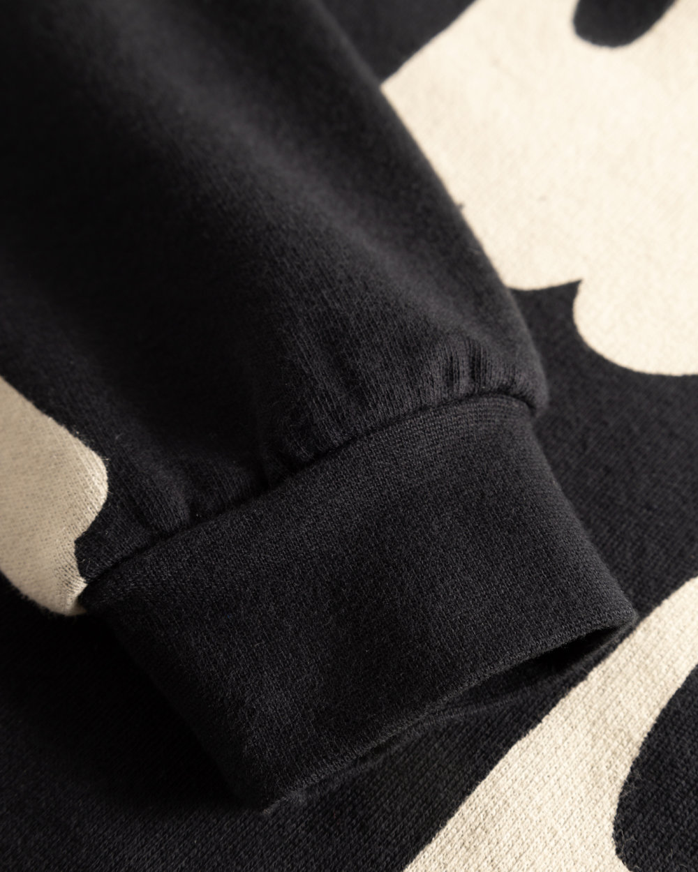 black sweater dress detail sleeve