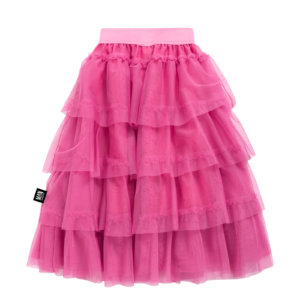 pink tulle skirt back