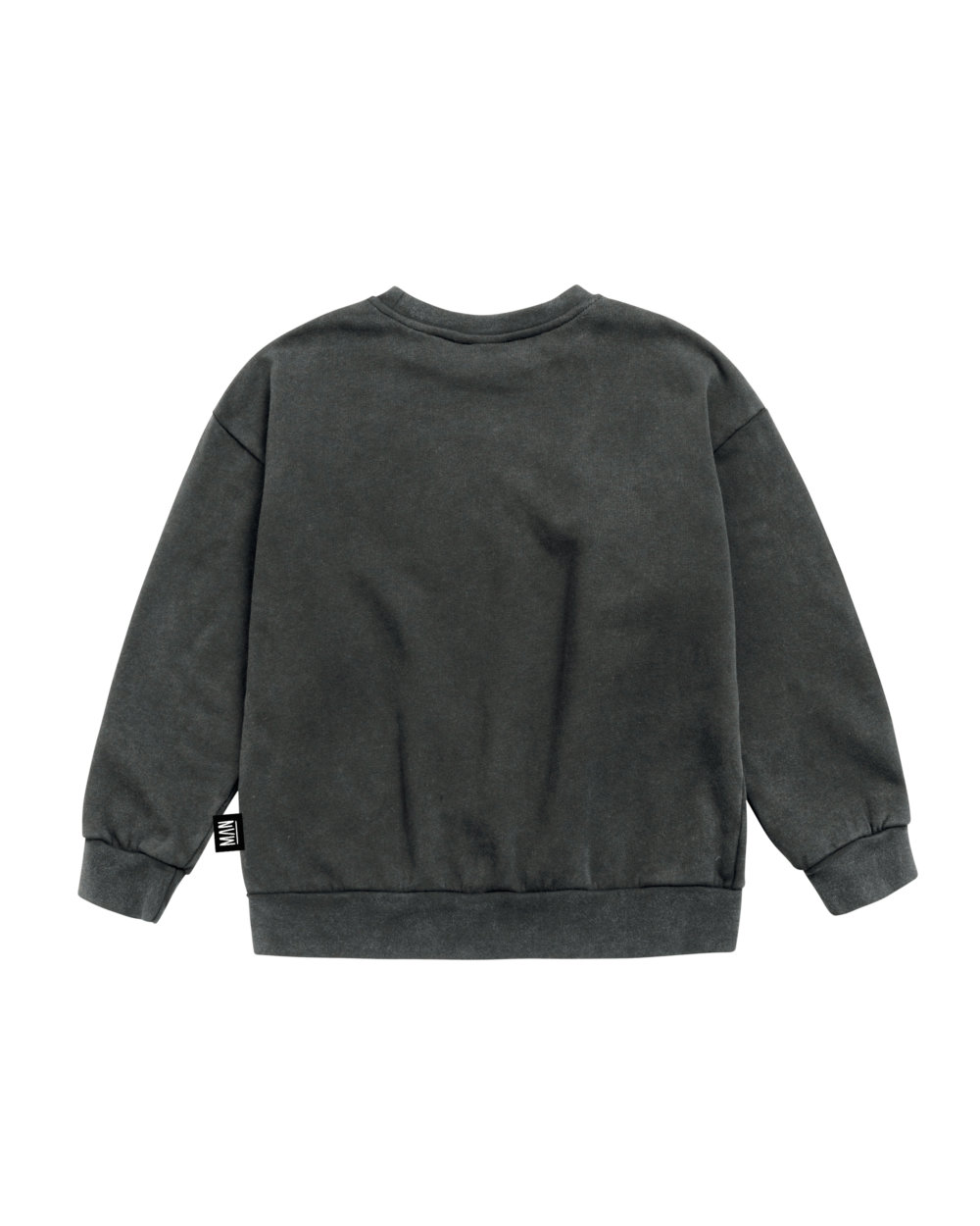 grey organic sweatshirt back