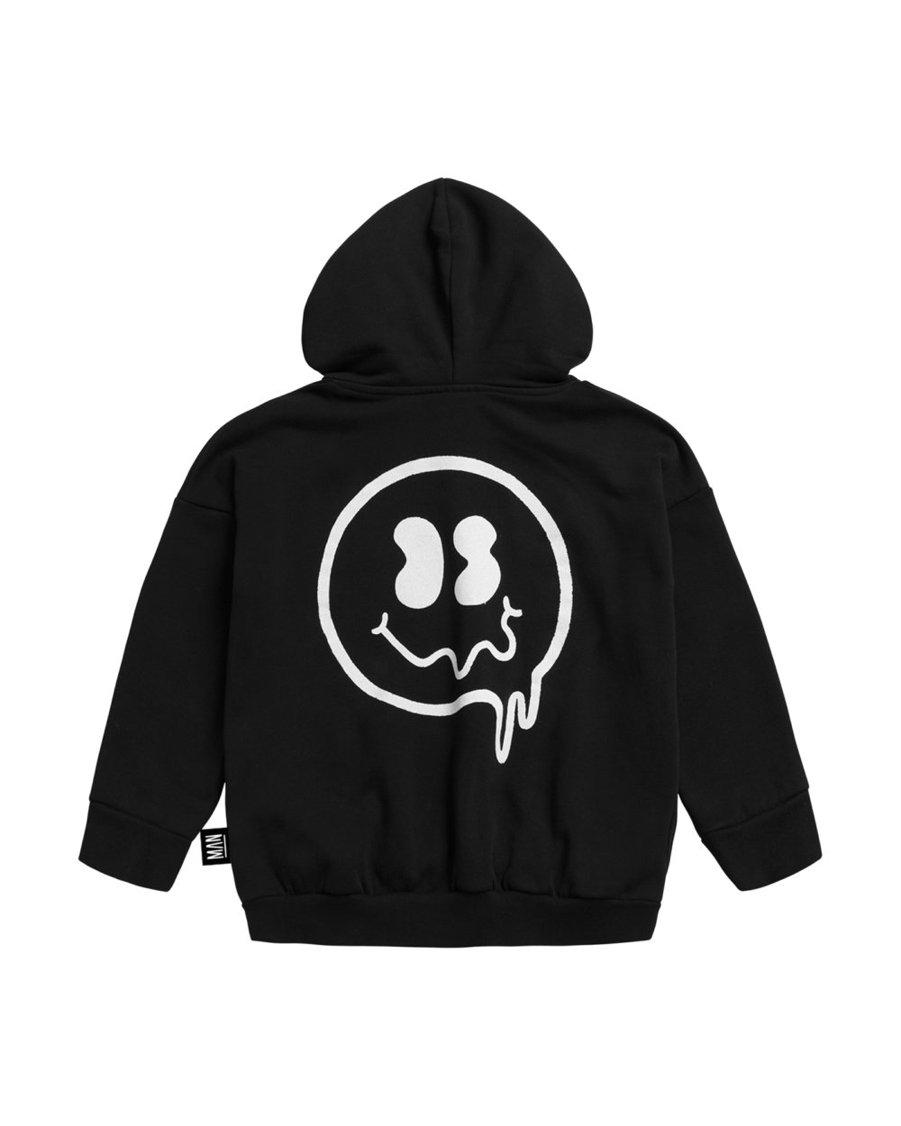 black sweat hoodie back