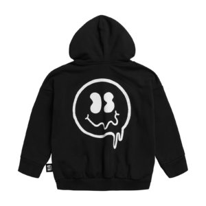 black sweat hoodie back