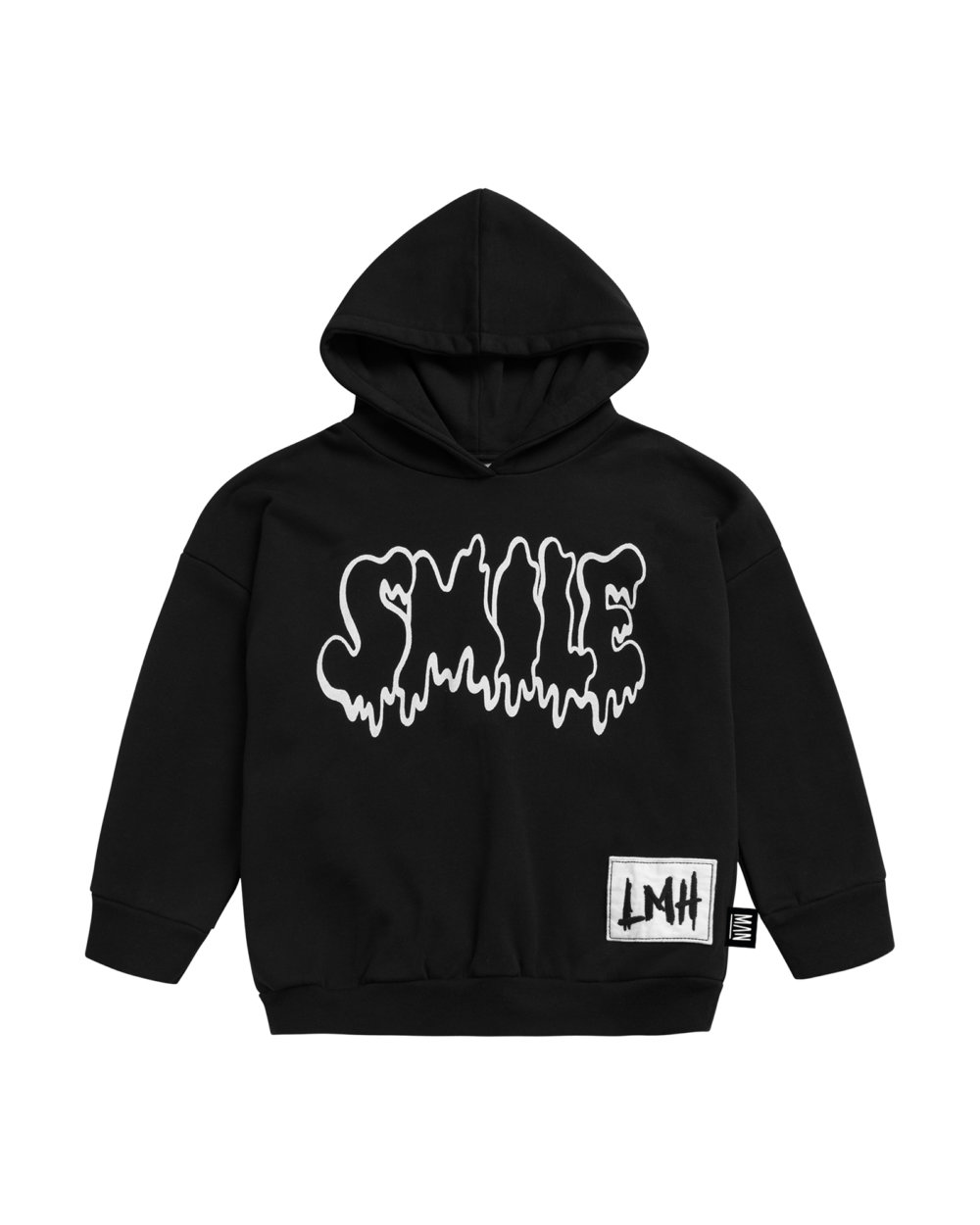 black sweat hoodie