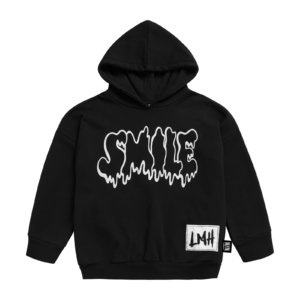 black sweat hoodie