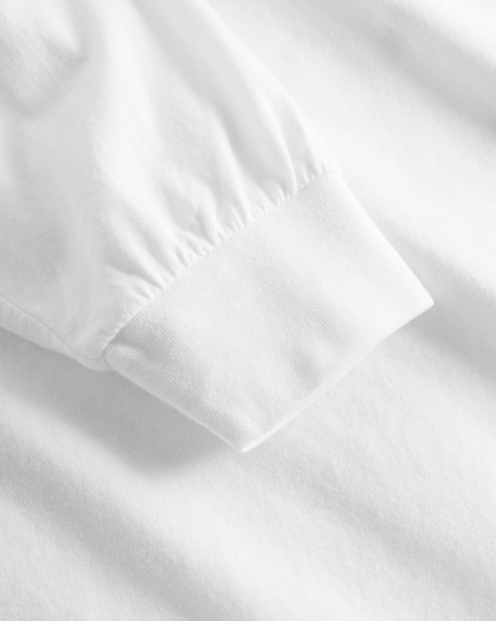 white organic longsleeve detail sleeve