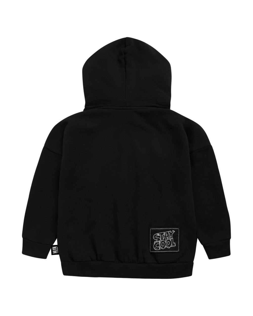 black unisex hoodie back