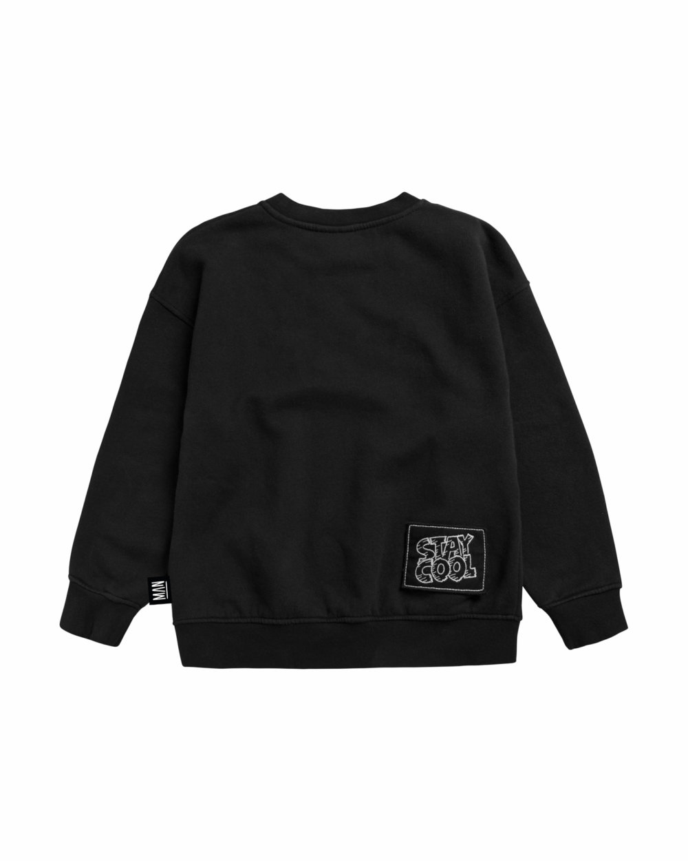 black organic sweatshirt back