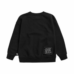 black organic sweatshirt back